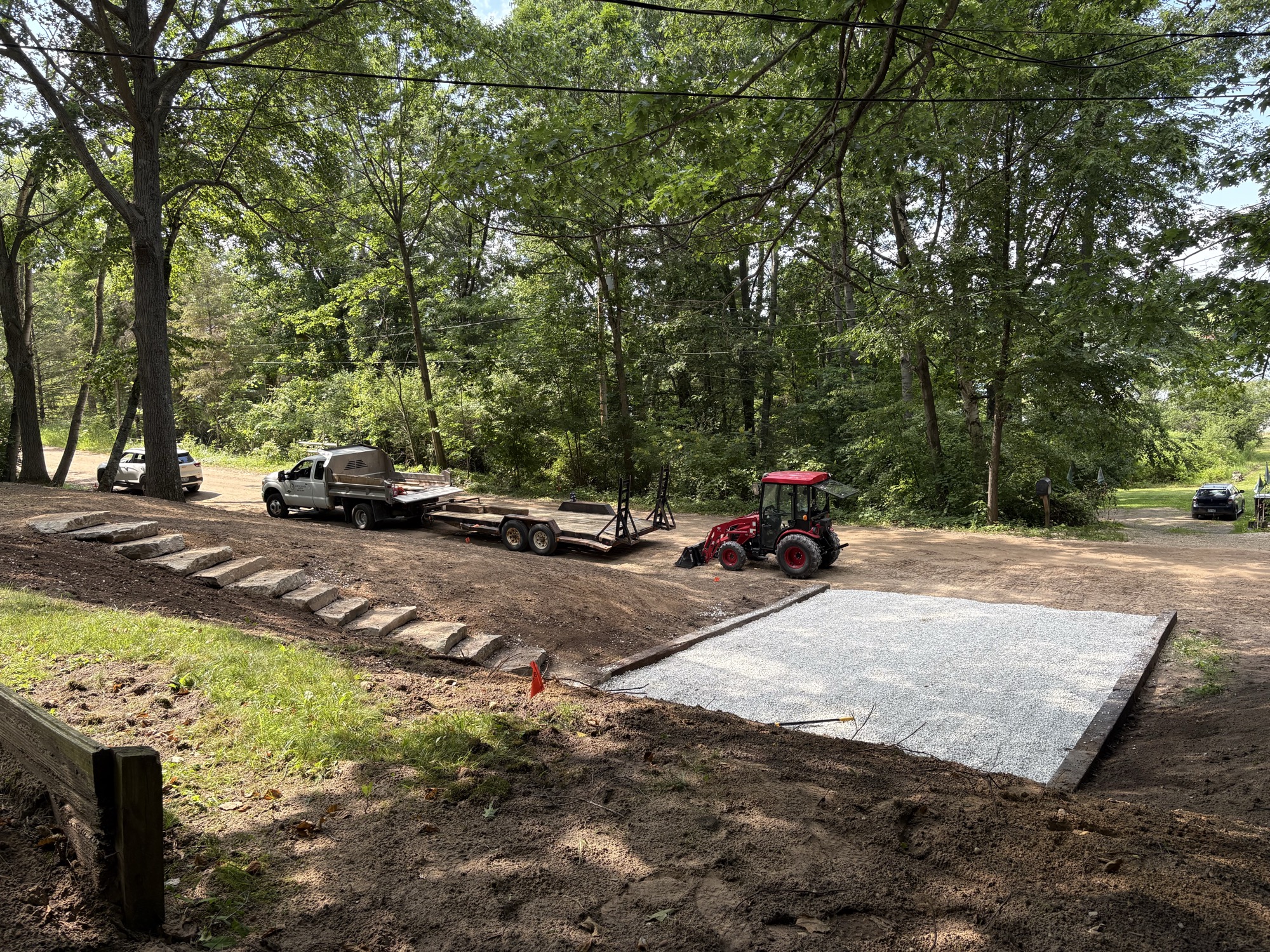 Hardscaping project by North Shade Lawn
