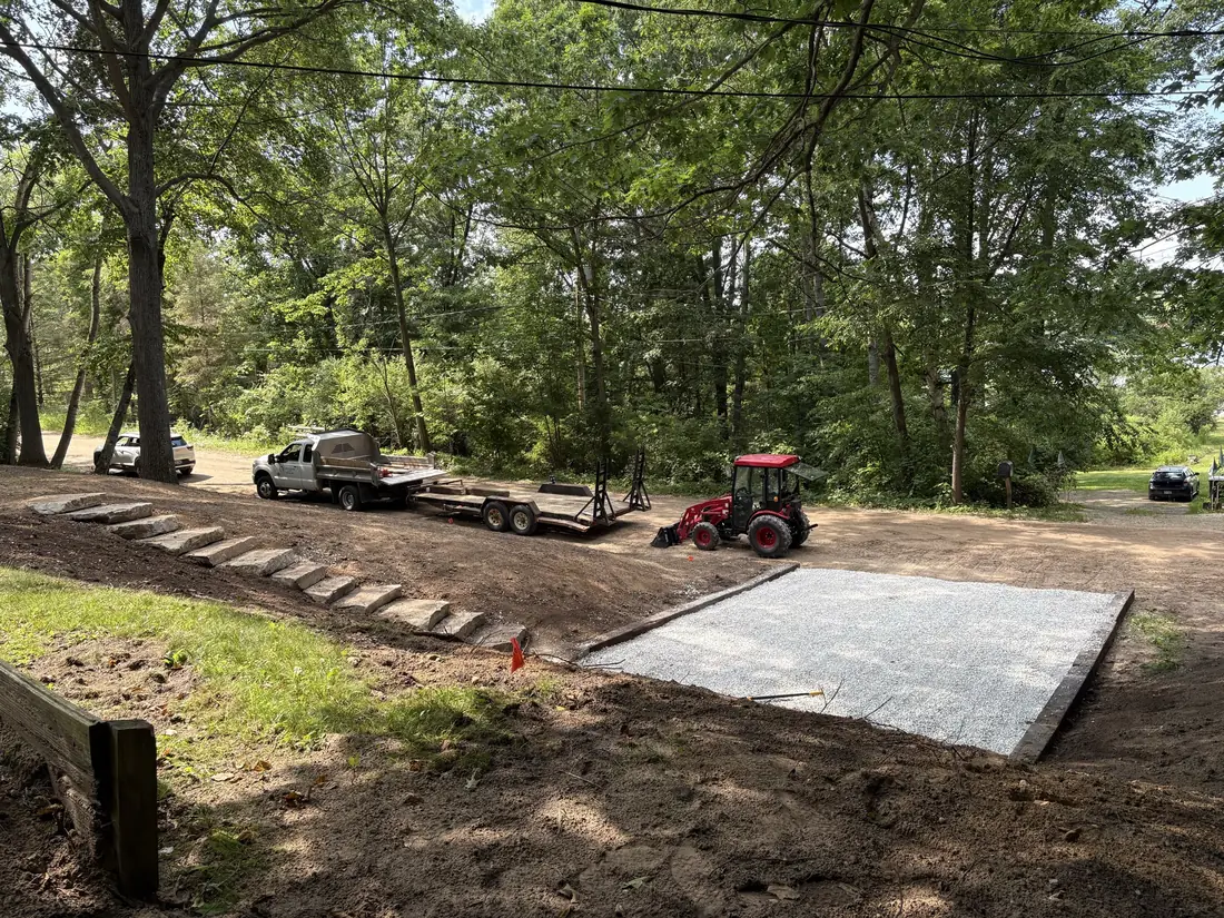 Hardscaping project by North Shade Lawn