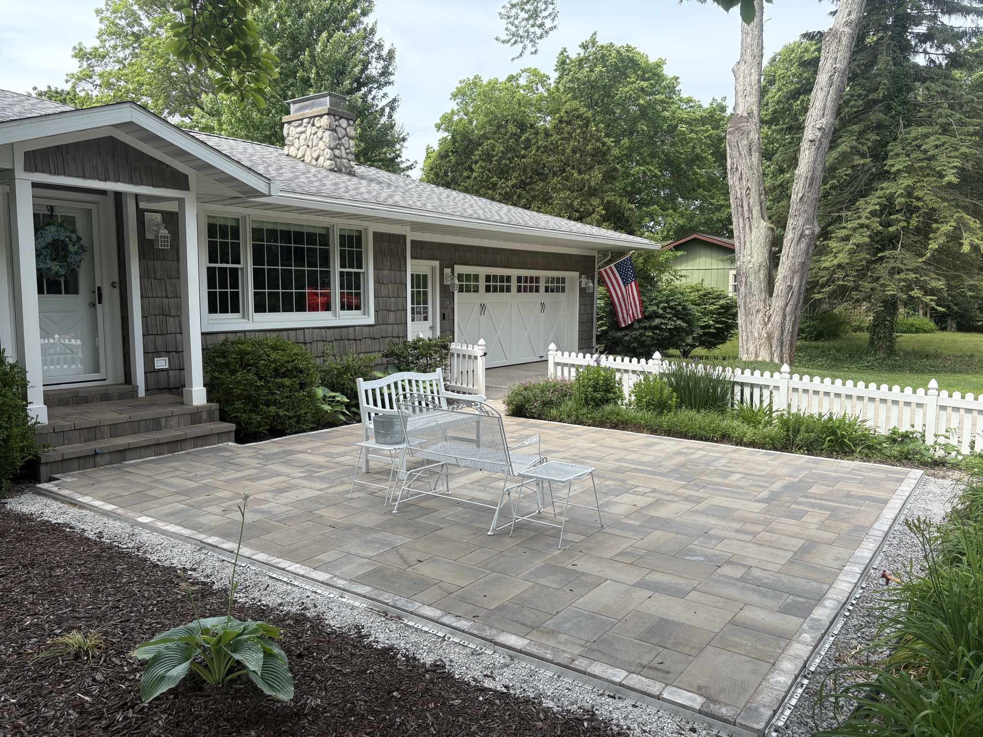 Hardscaping project by North Shade Lawn