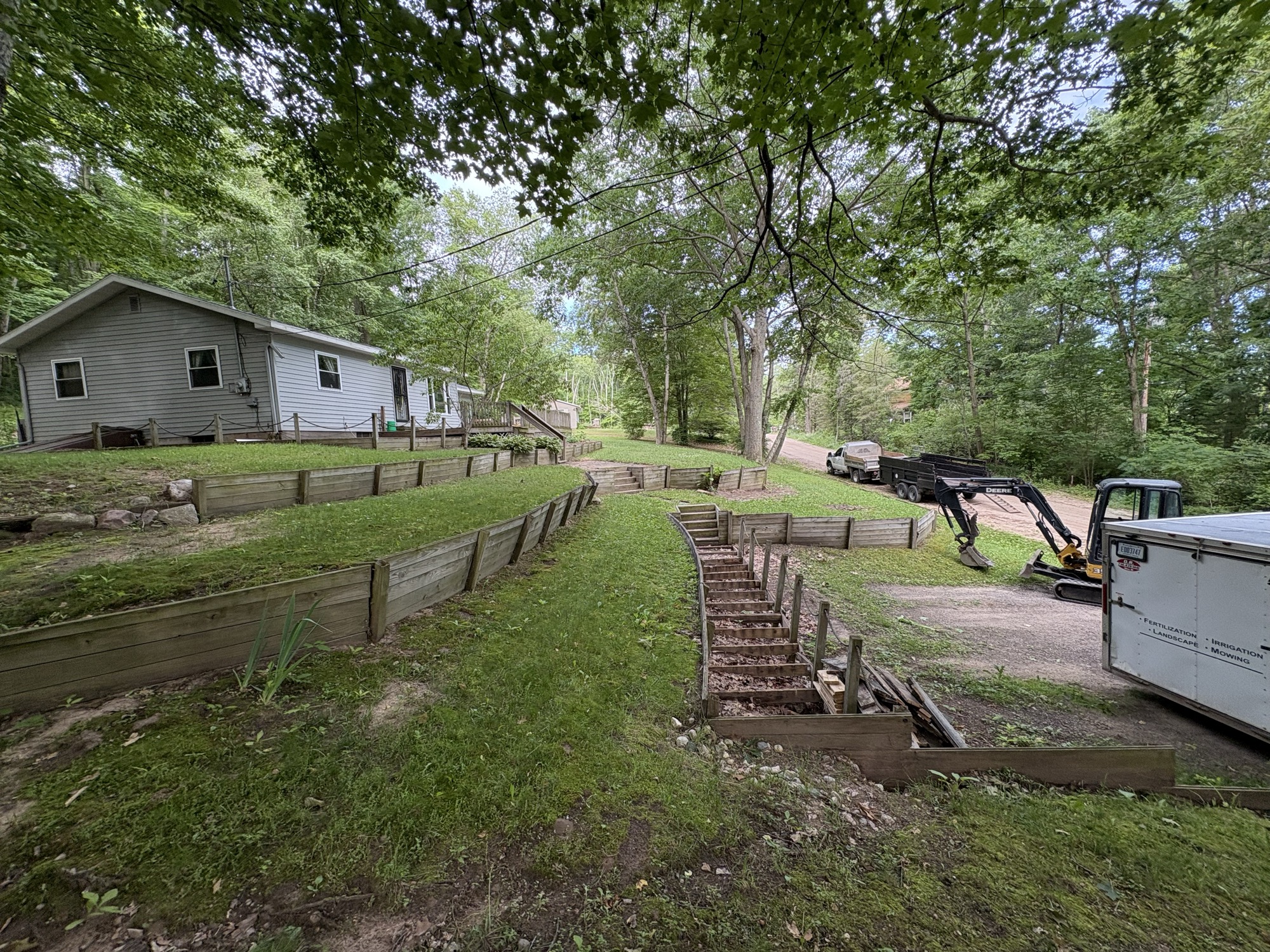 Landscaping project by North Shade Lawn