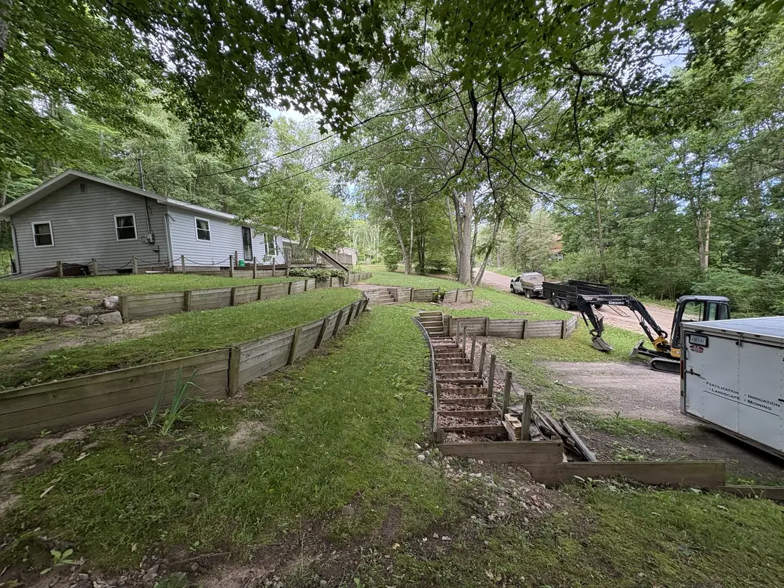 Landscaping project by North Shade Lawn
